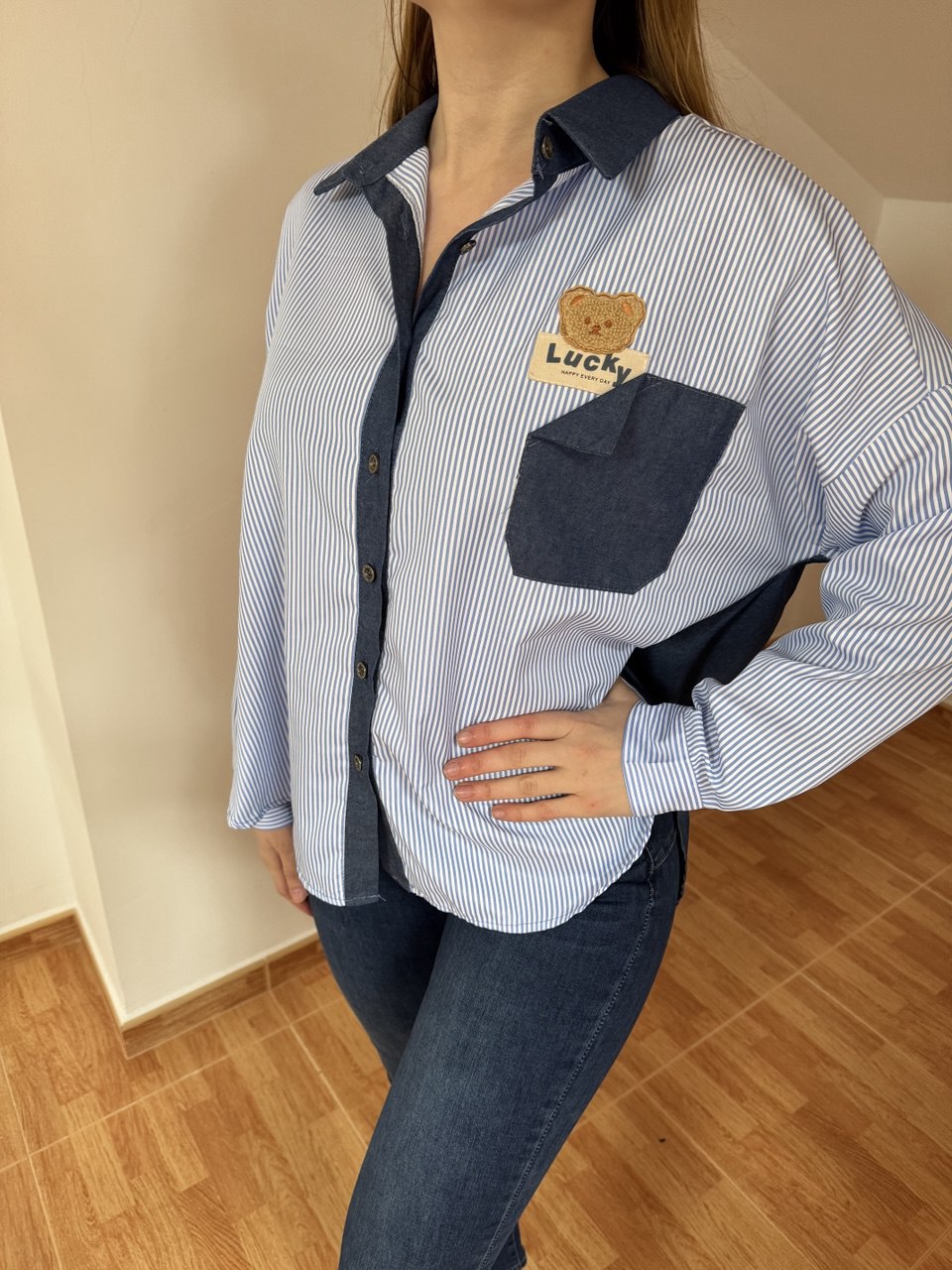 Oversized teddy bear shirt