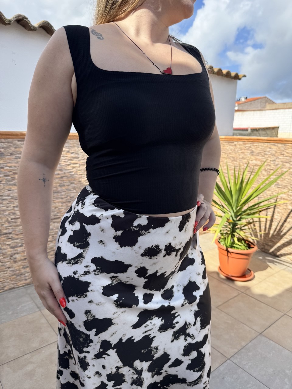 Top reductor con brillo sutil