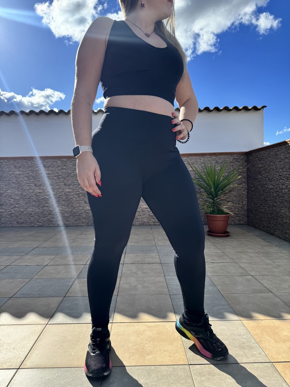 Conjunto deportivo push up Negro