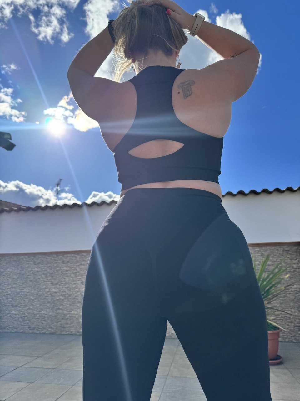 Conjunto deportivo push up Negro
