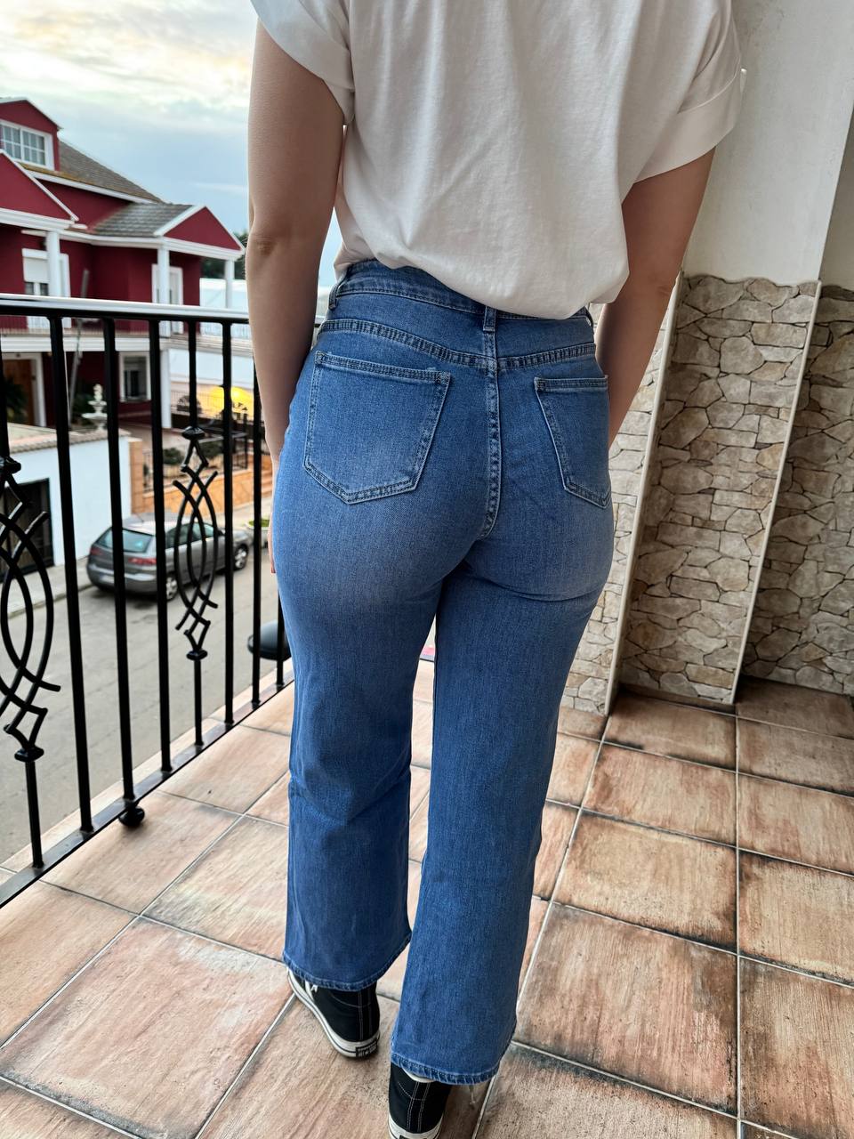 Jeans claros rectos