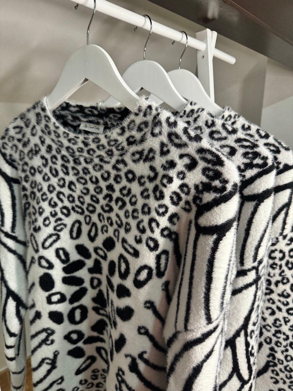 Jersey de Lana Animal Print