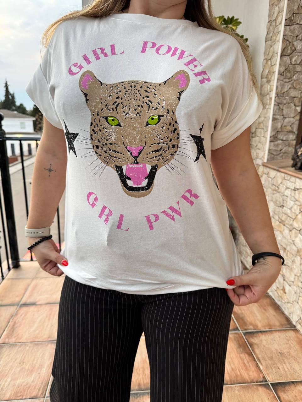 Girl Power White Short Sleeve T-Shirt