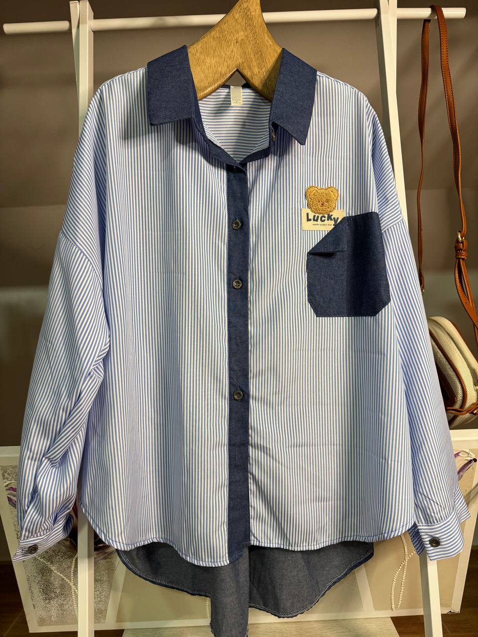 Oversized teddy bear shirt