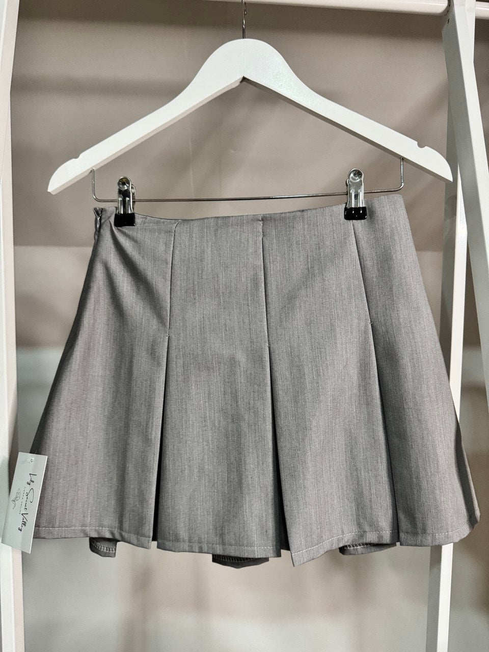 Falda pantalón tablas gris