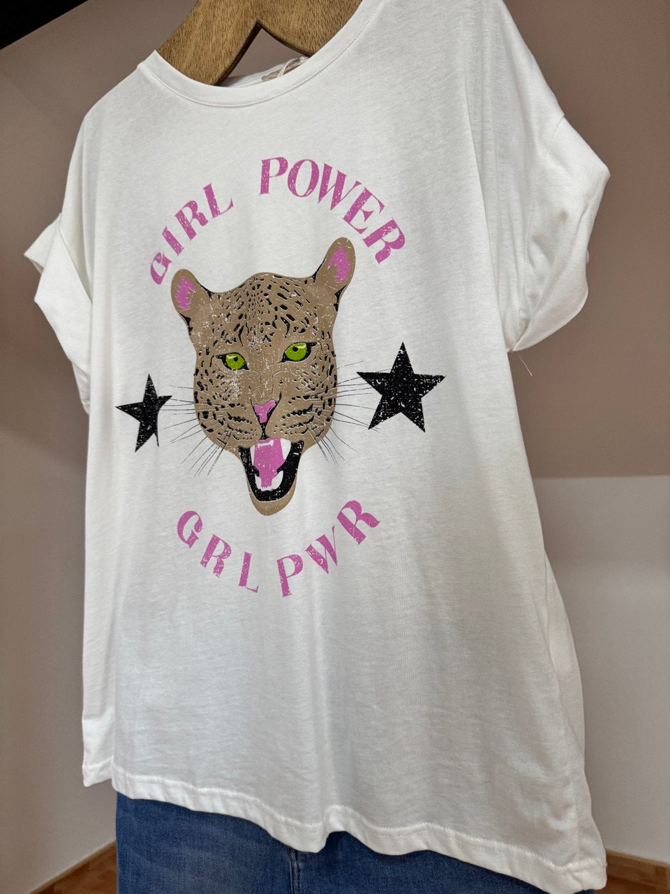 Girl Power White Short Sleeve T-Shirt