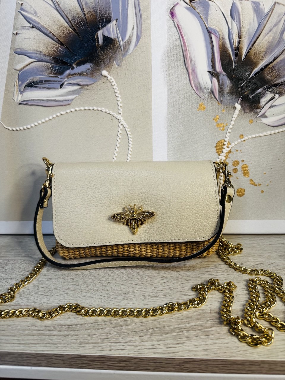 Bolso beige Aurora