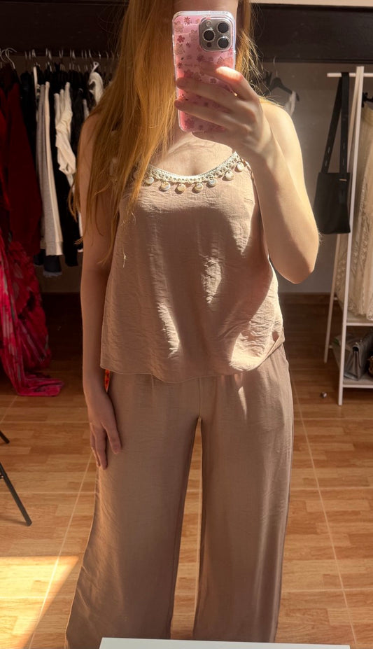 Conjunto Sahara Crema