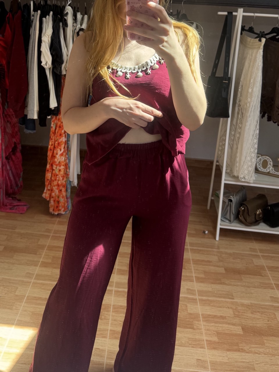Conjunto Sahara Burgundy