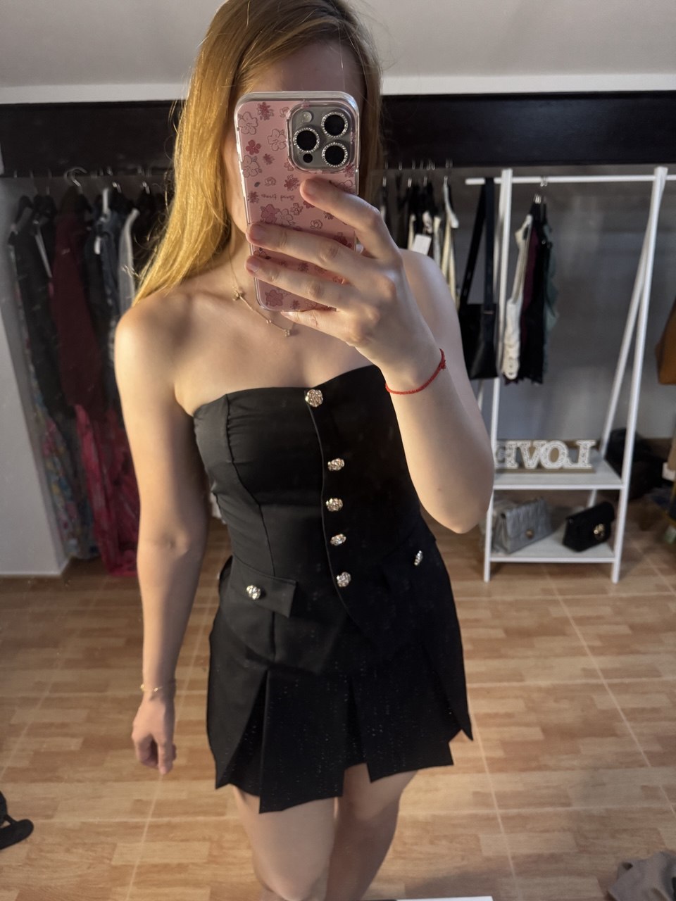 Top tipo corset Negro