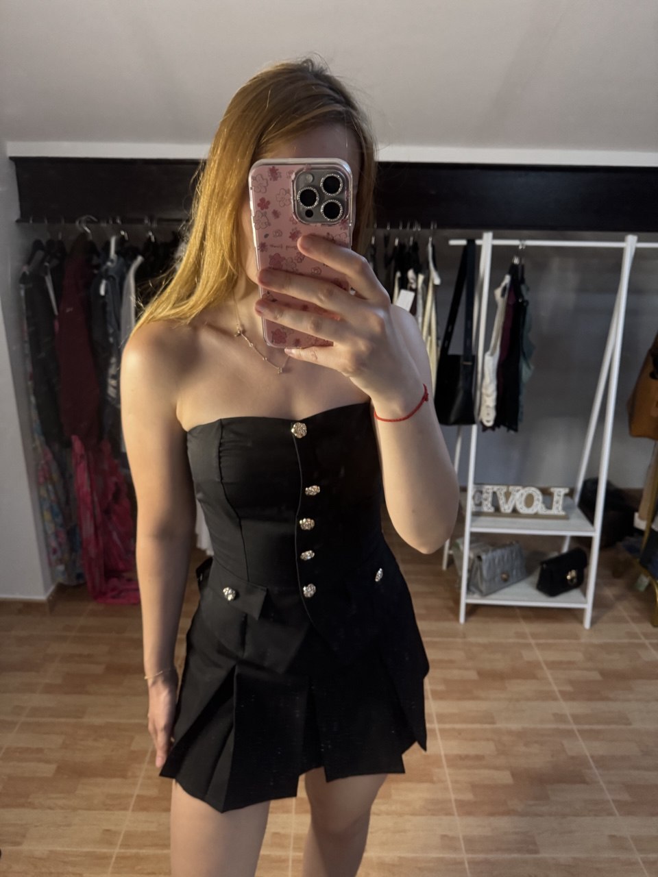 Top tipo corset Negro