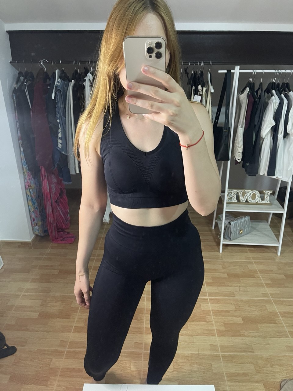 Conjunto deportivo push up Negro
