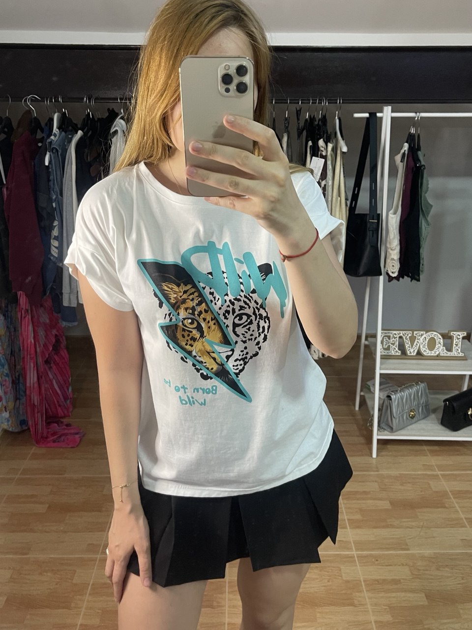Camiseta manga corta blanca Wild