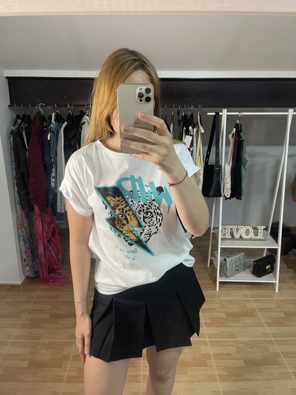 Camiseta manga corta blanca Wild