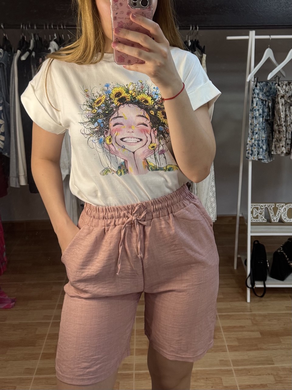 Bermudas efecto lino (Varios colores)