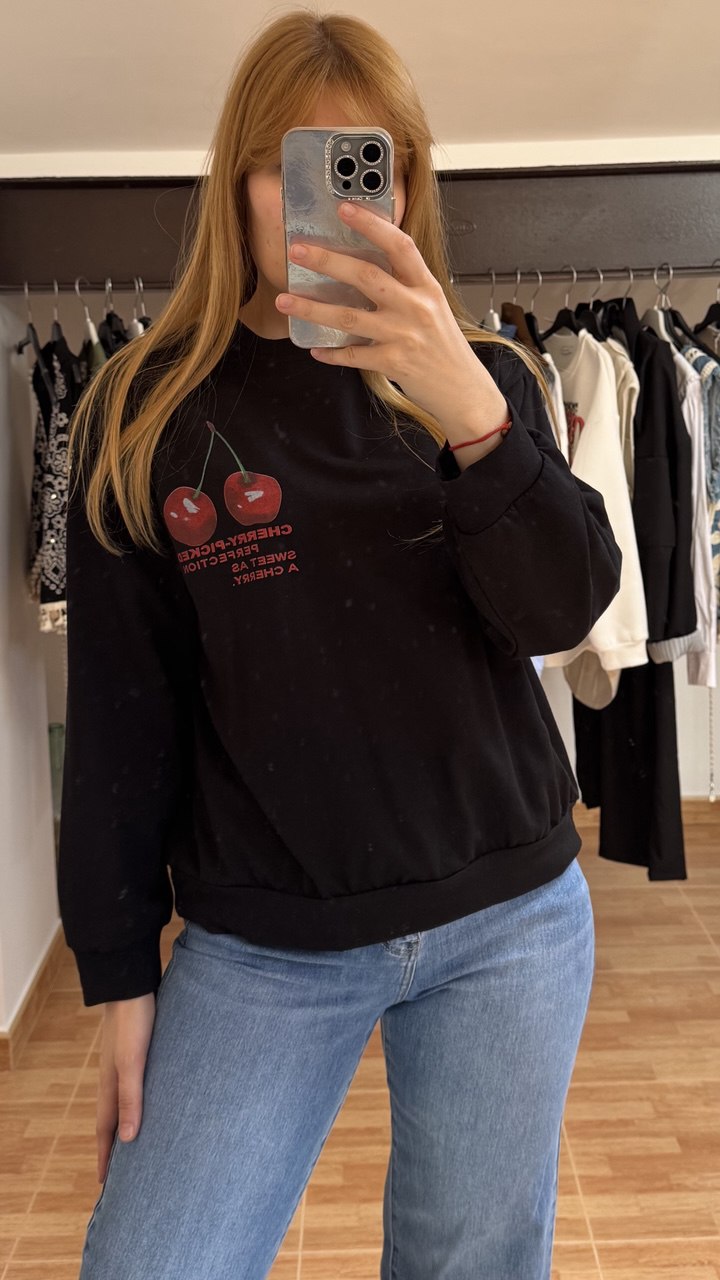 Black cherry perfection sweatshirt