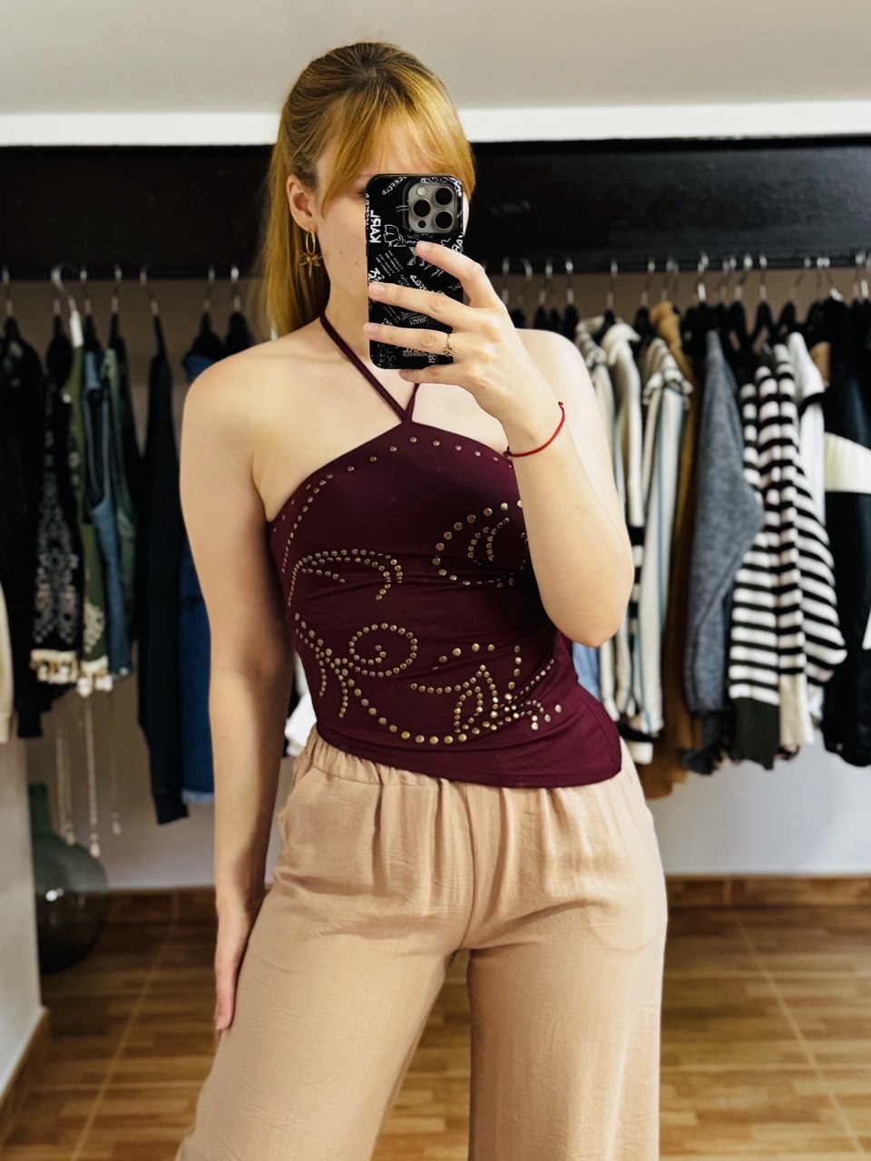 Top halter asimétrico (varios colores)