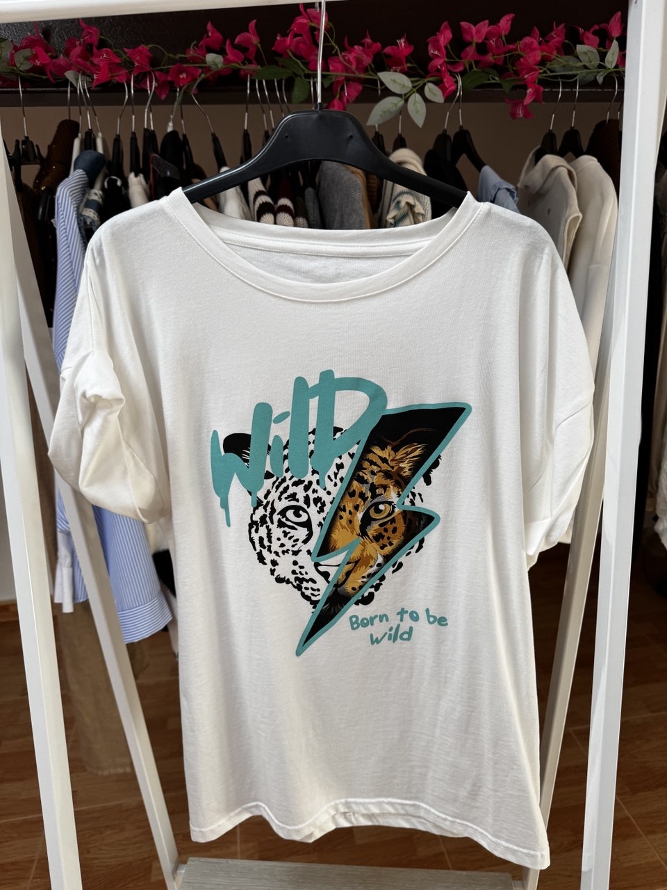 Camiseta manga corta blanca Wild
