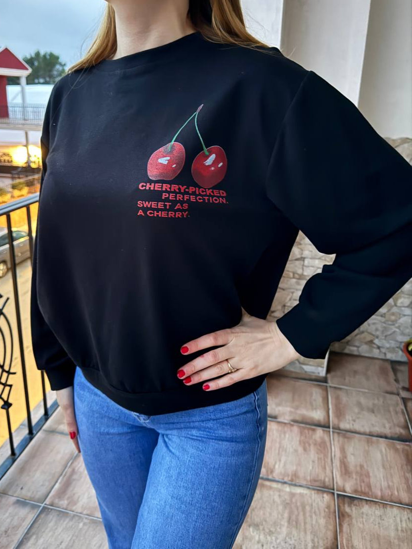 Black cherry perfection sweatshirt