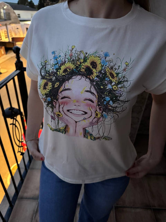 White daisy t-shirt