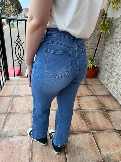 Jeans claros rectos