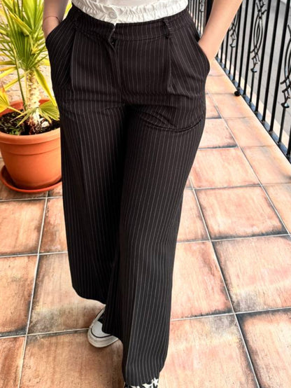 Pantalón palazzo de rayas