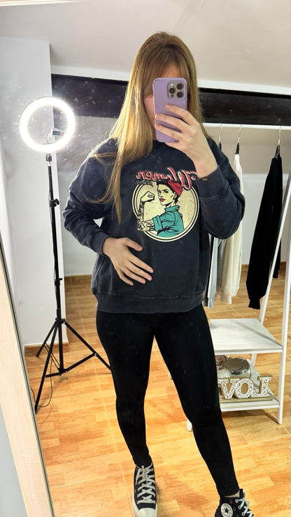 Women Power Oversize Sweatshirt