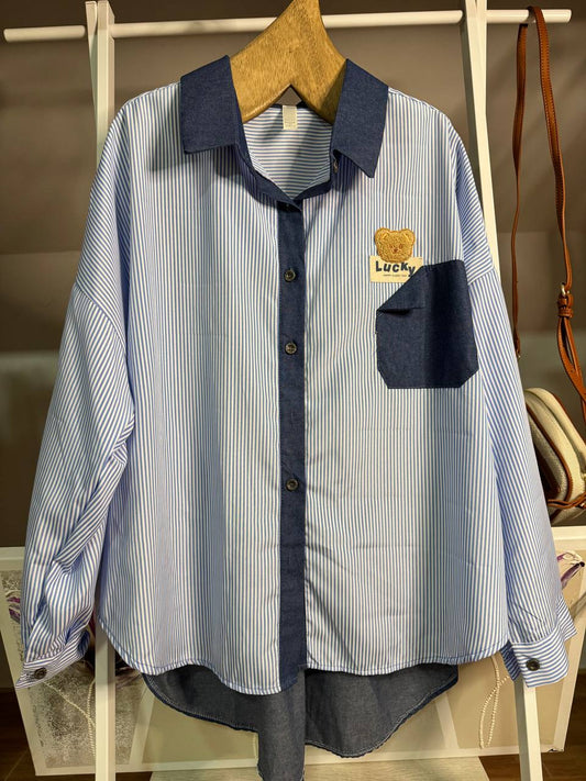 Oversized teddy bear shirt