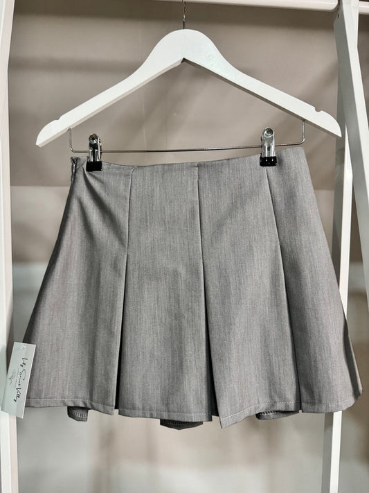 Falda pantalón tablas gris