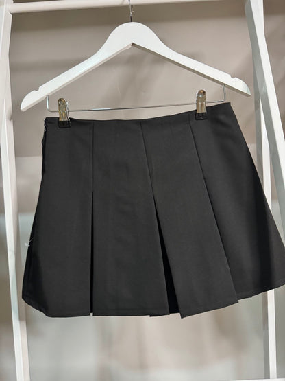 Falda pantalón tablas negro