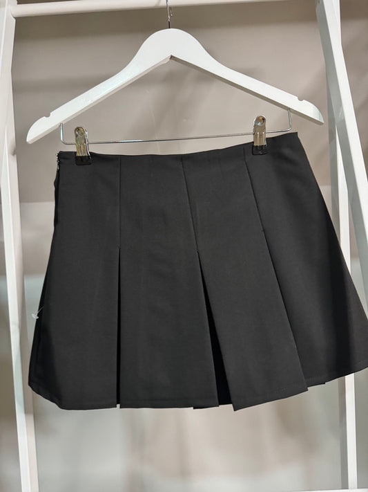 Falda pantalón tablas negro