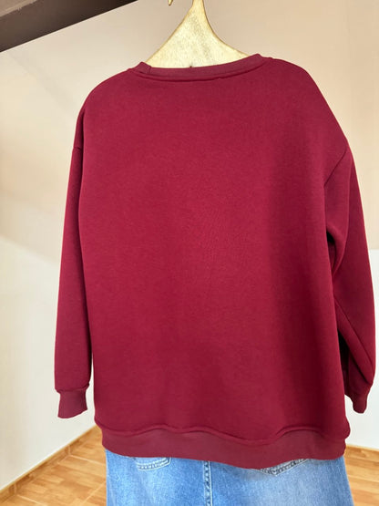 Cherries maroon sweatshirt