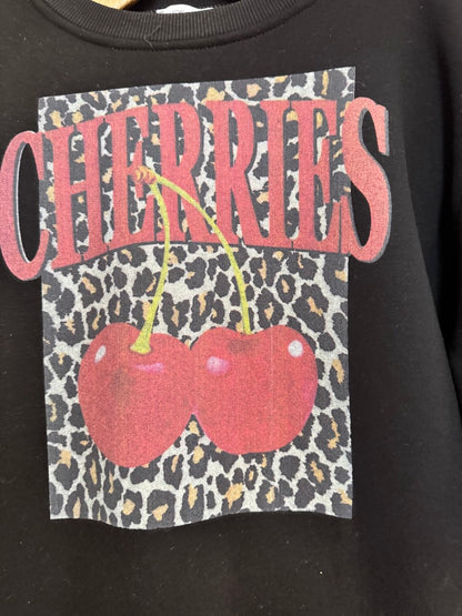 Sudadera negra Cherries