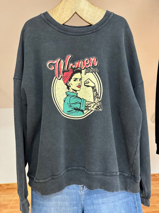 Women Power Oversize Sweatshirt