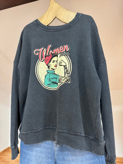 Women Power Oversize Sweatshirt