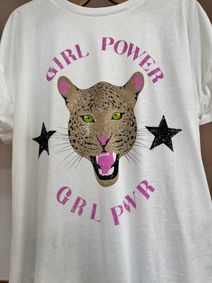 Girl Power White Short Sleeve T-Shirt