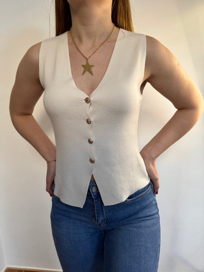 Blusa tipo chaleco (varios colores)
