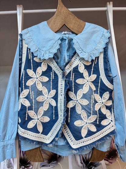 Chaleco Denim Boho