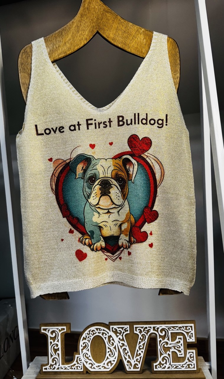 Blusa Love Bulldog