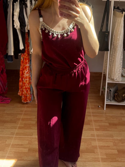Conjunto Sahara Burgundy