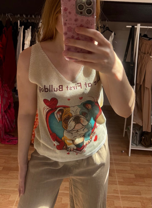 Blusa Love Bulldog