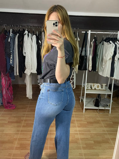 Vaqueros rectos estilo levis