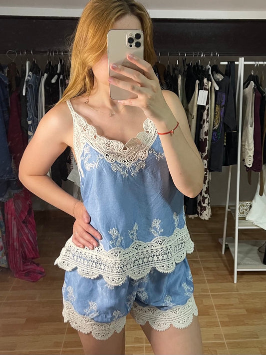 Conjunto Blue Boho
