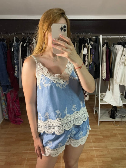Conjunto Blue Boho