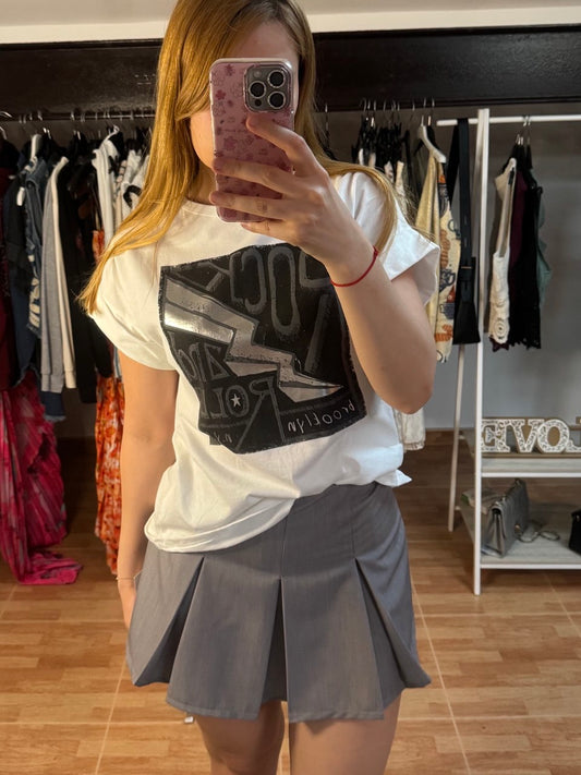Camiseta blanca Rock