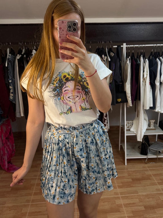 Falda pantalón flores (Varios colores)