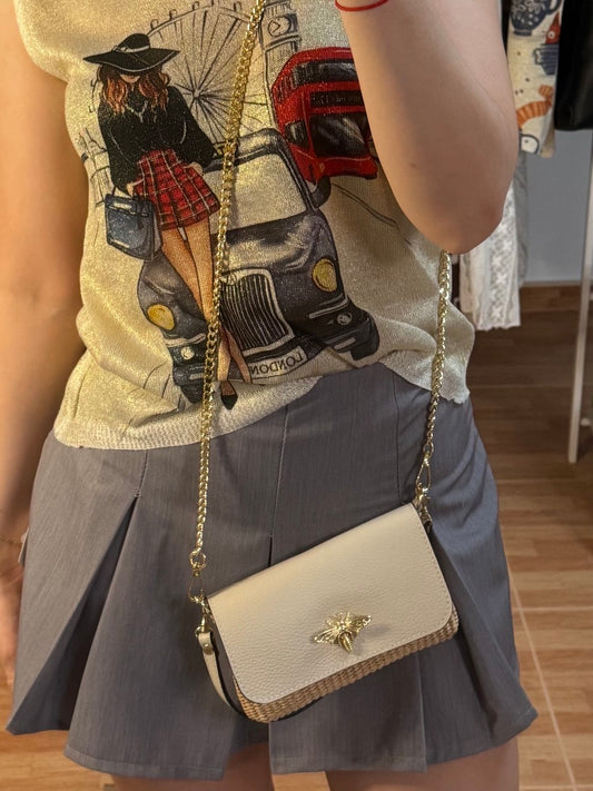 Bolso beige Aurora