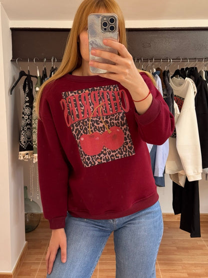 Sudadera granate Cherries