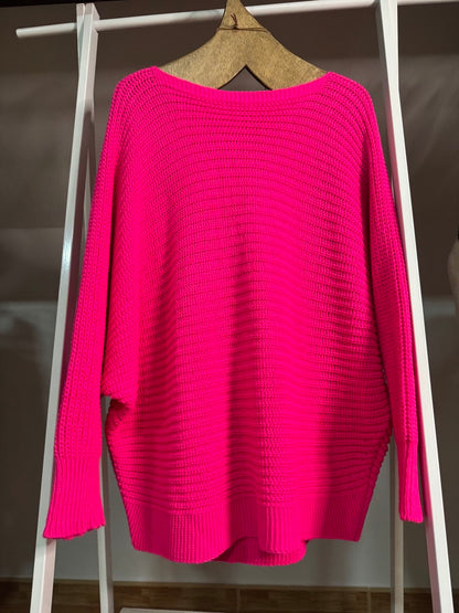 Jersey Fucsia de Punto con Colgante