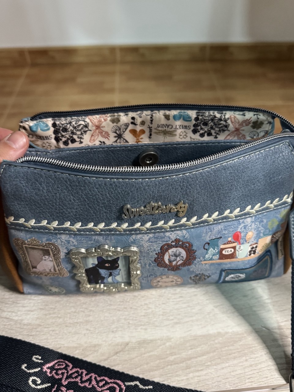 Bolso bandolera azul Sweet Candy